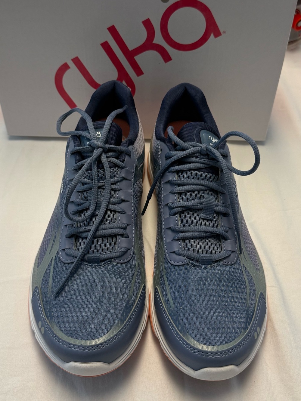 Ryka Vintage Blue and Pink Athletic Sneakers